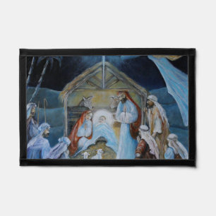 Christmas Nativity Manger 1 Pennant