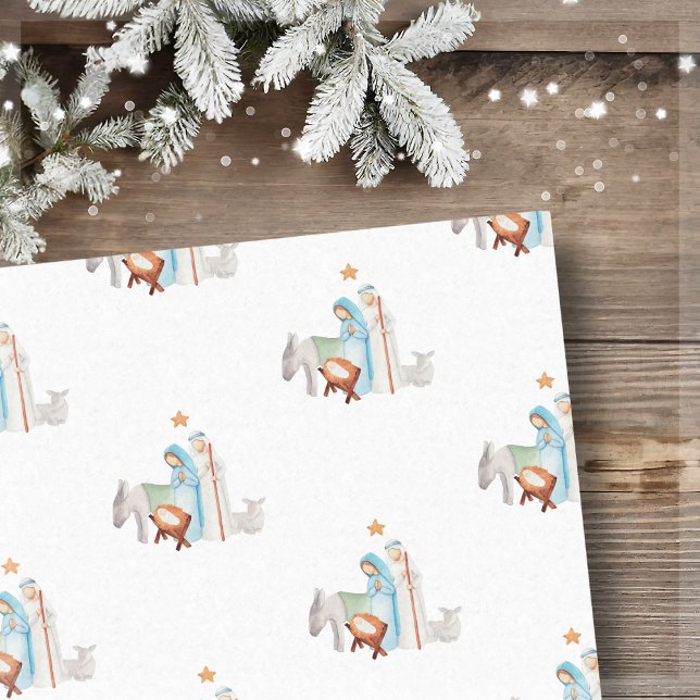 Christmas Nativity Manger Gift Bag Tissue Paper (Creator Uploaded)