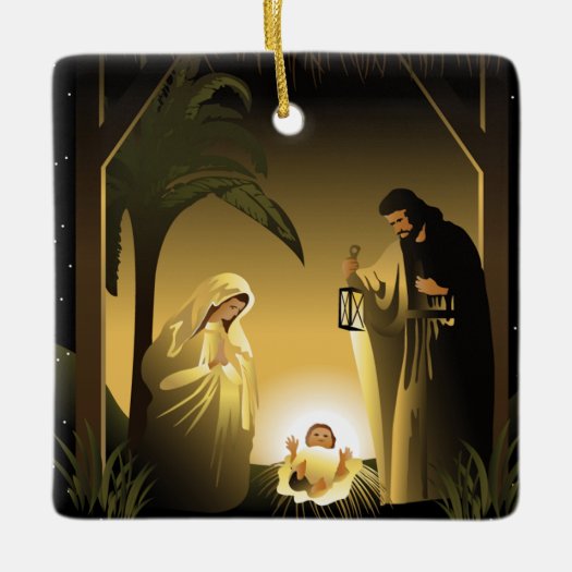 Christmas Nativity Mary, Joseph and Baby Jesus