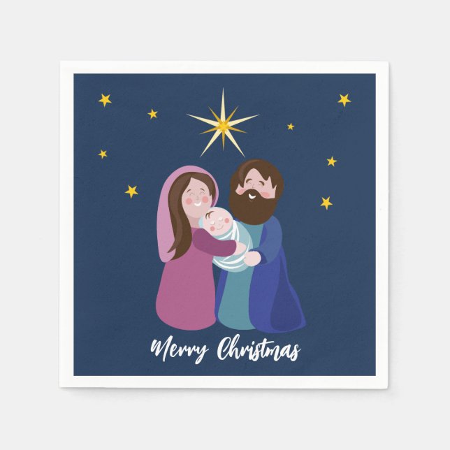 Christmas Nativity  Napkins (Front)