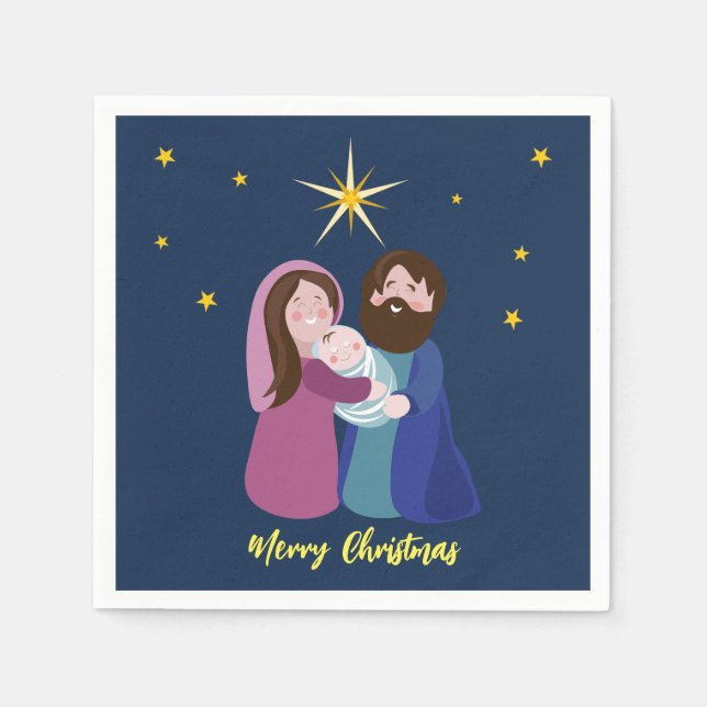 Christmas Nativity  Napkins (Front)