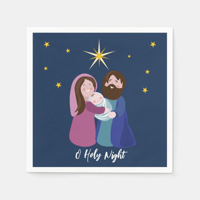 Christmas Nativity  Napkins (Front)