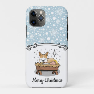 Christmas Nativity Pembroke Welsh Corgi (red1) Fun iPhone 11 Pro Case