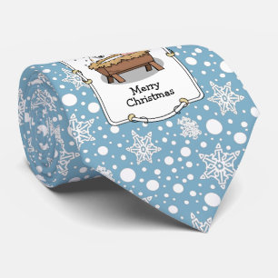 Christmas Nativity Pembroke Welsh Corgi (red1) Fun Neck Tie