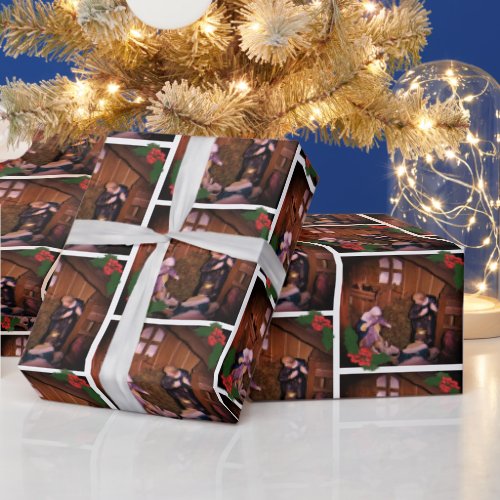 Christmas Nativity Photo  Wrapping Paper
