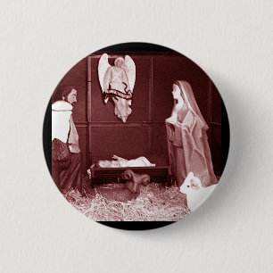 Christmas Nativity Pinback Button