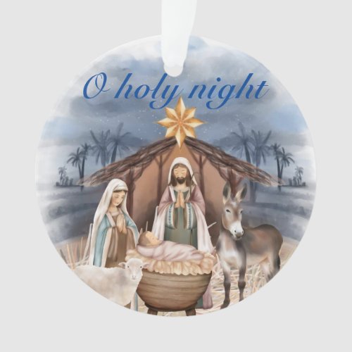 Christmas Nativity scene Acrylic Ornament