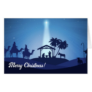 Christmas Nativity Scene Card