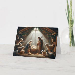 Christmas Nativity Scene Christmas Greeting Cards