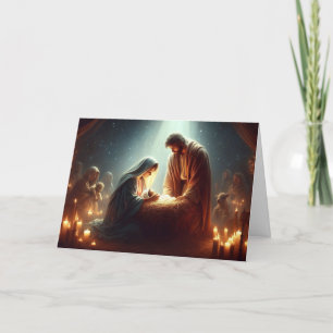 Christmas Nativity Scene Christmas Greeting Cards