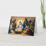 Christmas Nativity Scene Holiday Card