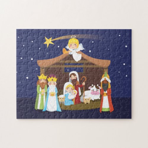Christmas Nativity Scene Jigsaw Puzzle
