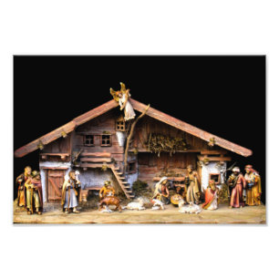 Christmas Nativity Scene Photo Print