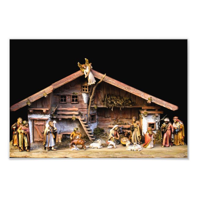 Christmas Nativity Scene Photo Print (Front)