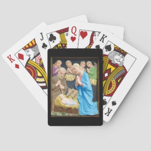 Christmas Nativity Scene Poker Cards