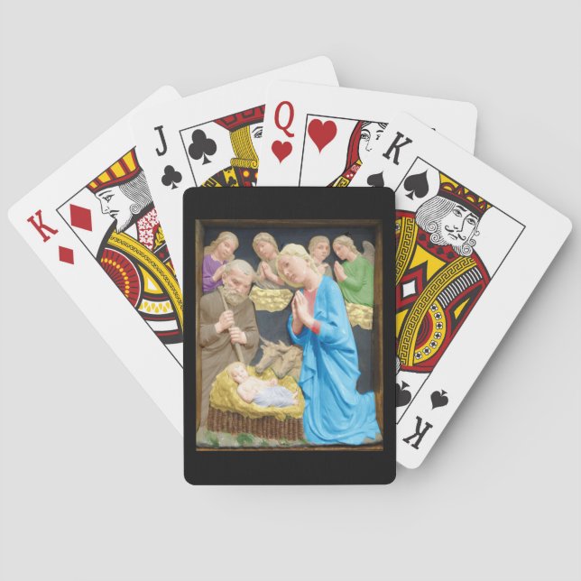 Christmas Nativity Scene  Poker Cards (Back)