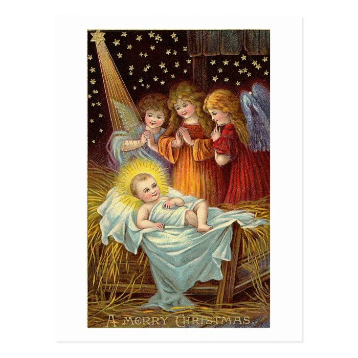 Christmas Nativity Scene Post Card
