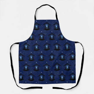 Christmas Nativity Scene Religious Apron