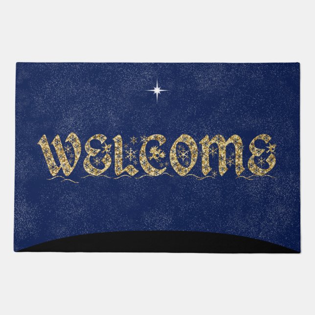 Christmas Nativity Scene Religious Doormat (Front)