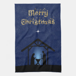 Christmas Nativity Scene Religious Kitchen Towel
