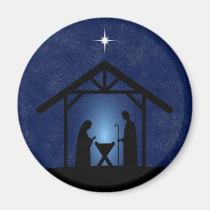 Christmas Nativity Scene Religious Magnet
