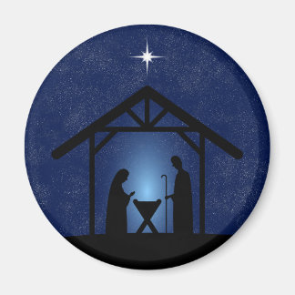Christmas Nativity Scene Religious Magnet