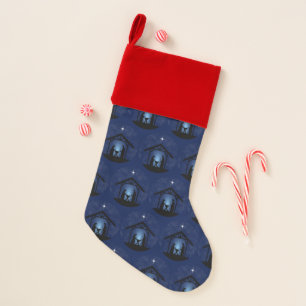 Christmas Nativity Scene Religious Stocking