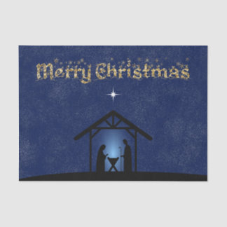Christmas Nativity Scene Religious Tissue Paper