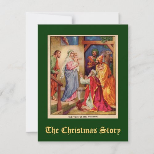 Christmas Nativity Scene Wisemen Invitation