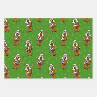 Christmas Nativity Shepherd Sheep Pattern Wrapping Paper Sheets