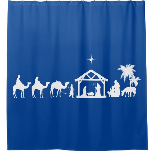 Christmas Nativity Shower Curtain