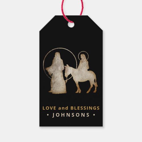 Christmas Nativity Silhouette Gift Tags