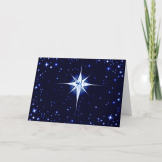 Christmas Nativity Star Holiday Card