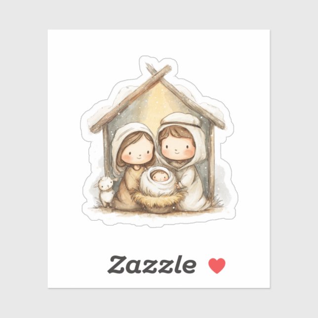 Christmas Nativity Sticker (Sheet)