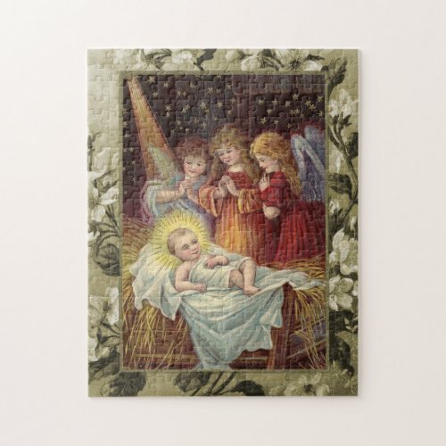 Christmas Nativity Vintage Reproduction Jigsaw Puzzle