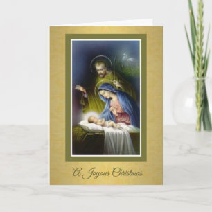 Christmas, Nativity, Virgin Mary, Christ Child, Holiday Card