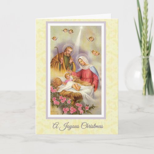 Christmas Nativity Virgin Mary Christ Child Holiday Card