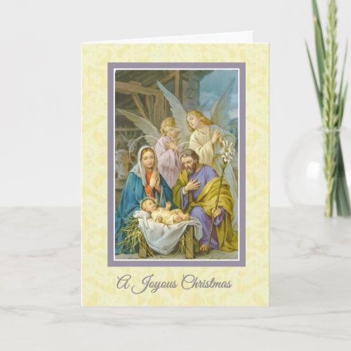 Christmas Nativity Virgin Mary Christ Child Holiday Card