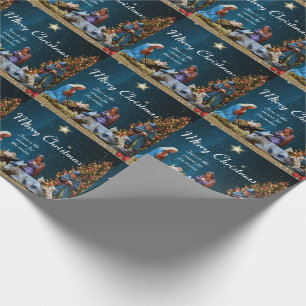Christmas Nativity with Quote Wrapping Paper