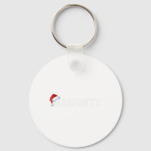 Christmas Naughty Nice Matching Funny Xmas Couple Keychain