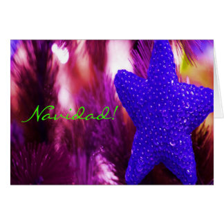 Christmas Navidad Blue Star I Cards