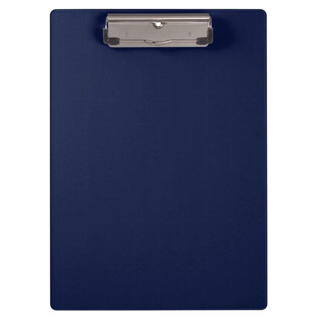 Christmas navy, solid navy, deep navy, plain navy clipboard (Front)