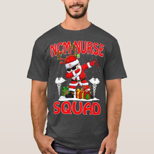 Christmas Ncm Nurse Squad Reindeer Pajama Dabing S T_Shirt