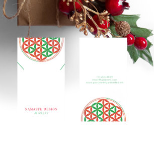 Christmas Necklace Display Card•Blume des Lebens Business Card