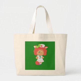 Christmas Neko Green Jumbo Tote Bag
