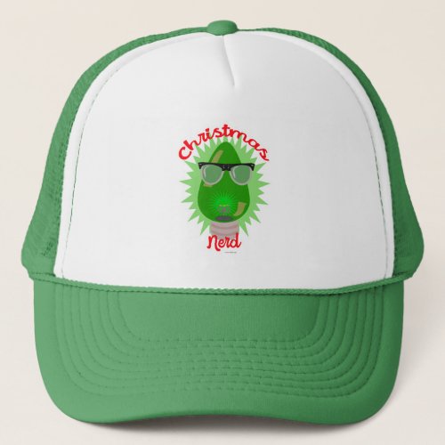 Christmas Nerd Holiday Lightbulb Goofy Logo Trucker Hat