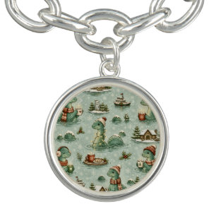 Christmas Nessie Loch Ness Monster Cozy Cryptids Bracelet