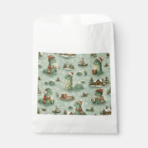 Christmas Nessie Loch Ness Monster Cozy Cryptids  Favor Bag