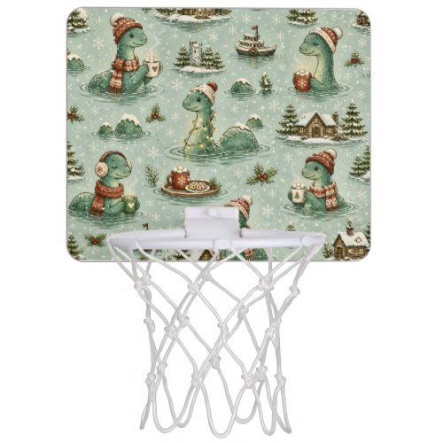 Christmas Nessie Loch Ness Monster Cozy Cryptids Mini Basketball Hoop