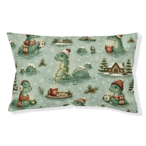 Christmas Nessie Loch Ness Monster Cozy Cryptids Pet Bed
